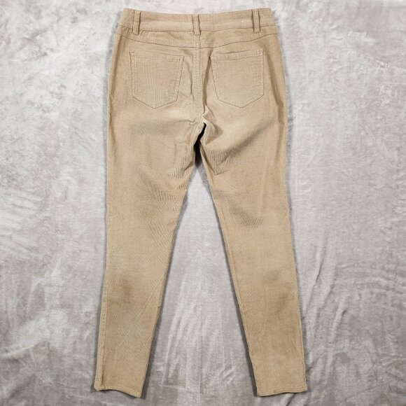 d. jeans New York Corduroy Stretchy Slim Pants Tan Women's Size 10 - Picture 2 of 11